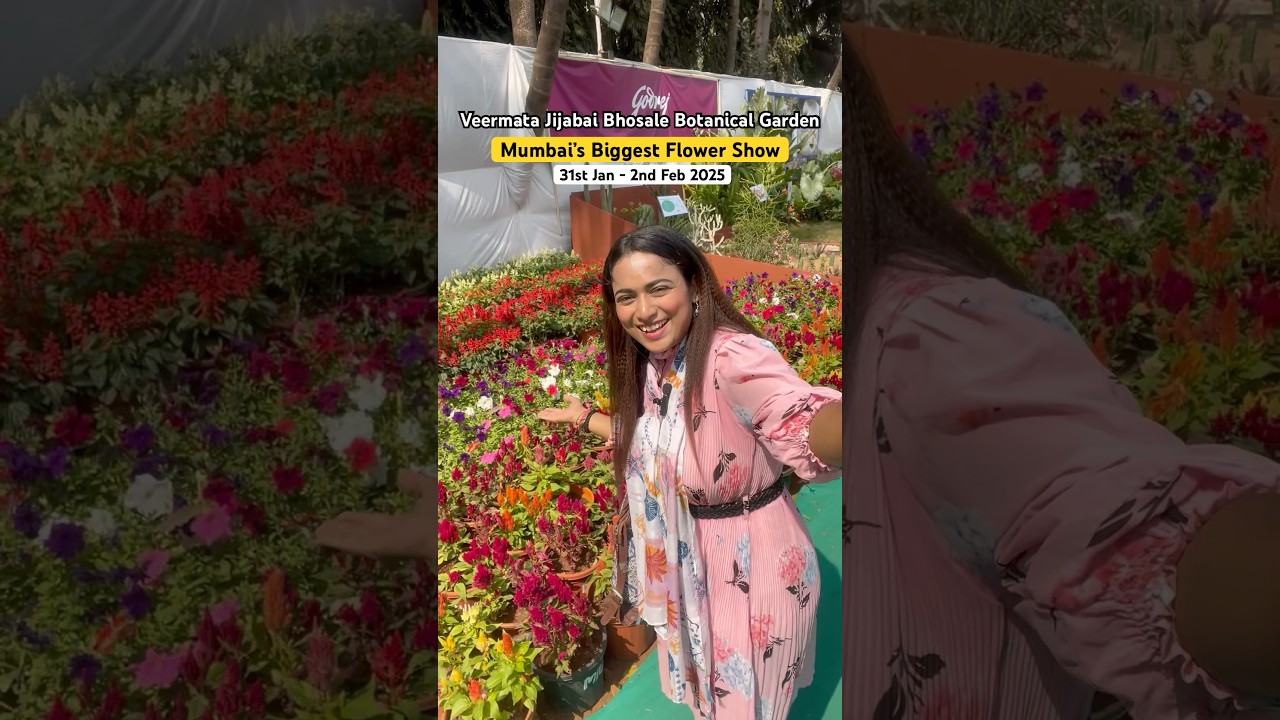 Mumbai Ka Biggest Flower Show 2025 | Byculla Ke Rani Baug Me | 5,000 Plants #minivlog #flowershow