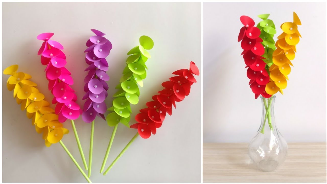 Beautiful Paper Flower Making | DIY | Paper Crafts | Home Decor Ideas | Paper Flower