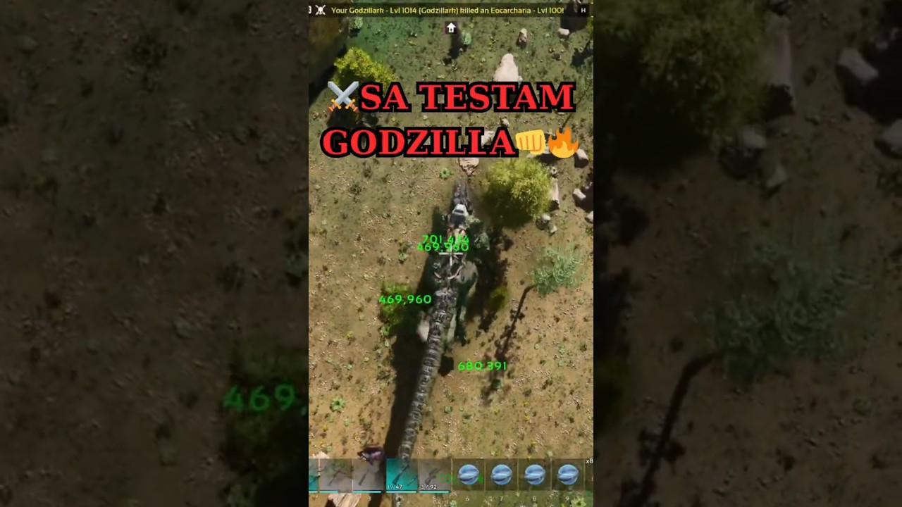 TESTAM GODZILLA!ARK⚔️🔥
