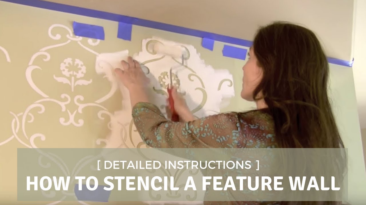 How to Stencil a Feature Wall with Cutting Edge Stencils