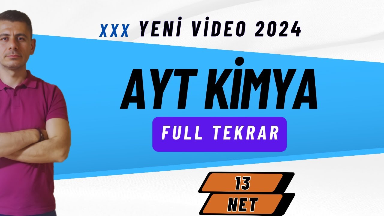 AYT KİMYA FULL TEKRAR 2024 | SORU TAHMİNİ  #aytkimya