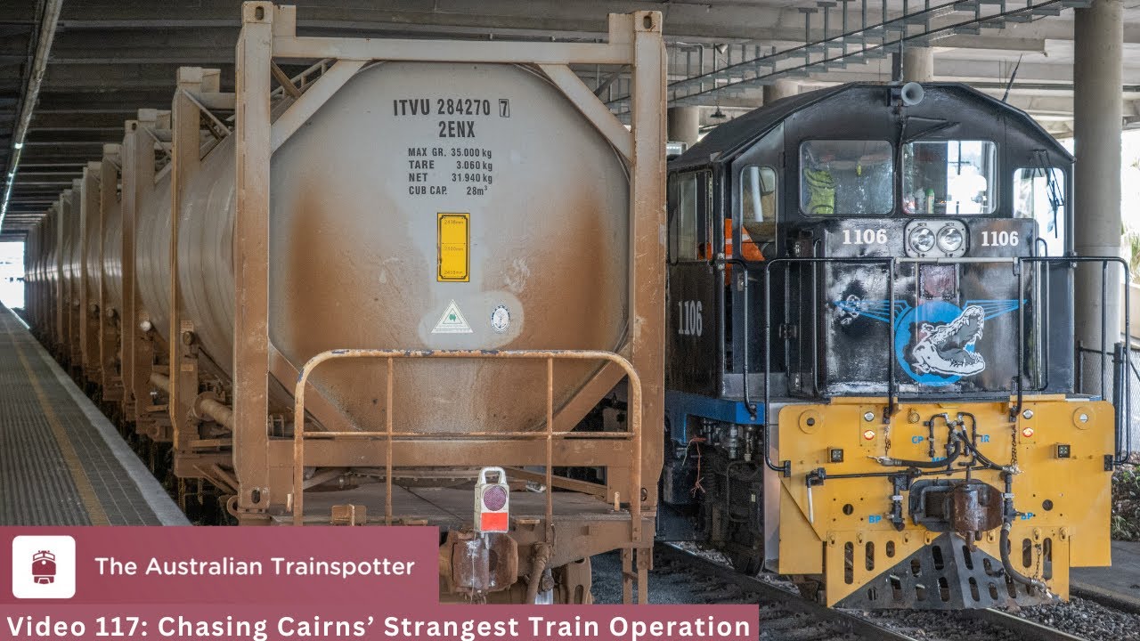 Video 118: Chasing Cairns' Strangest Train Operation | The Australian Trainspotter