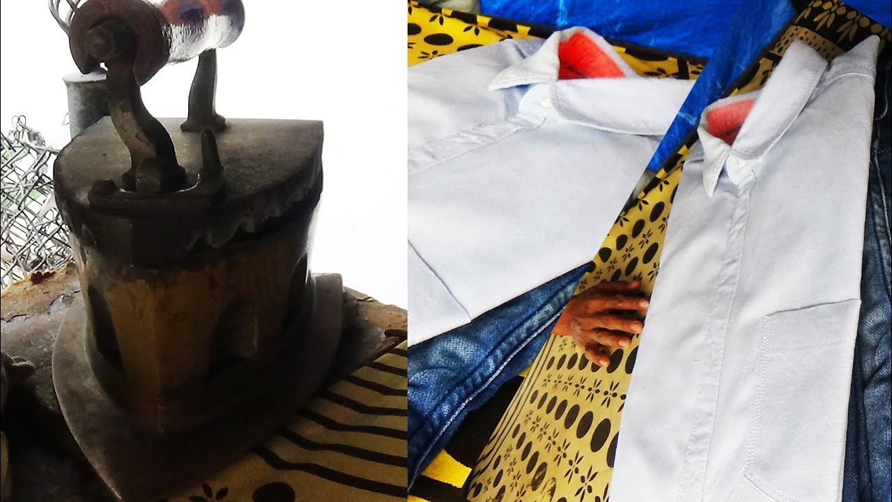 How to Iron a Shirt? | Ramu  Laundry | Laundry on Indian Streets | To Know Everything