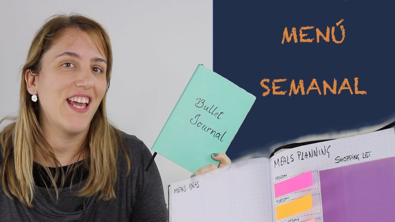 Planifica tu men&uacute; Semanal con tu Bullet Journal