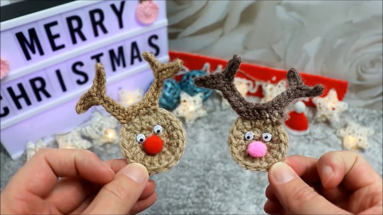 🙋🏻‍♀️🦌 Rentier mit roter Nase Häkeln // Weihnachten