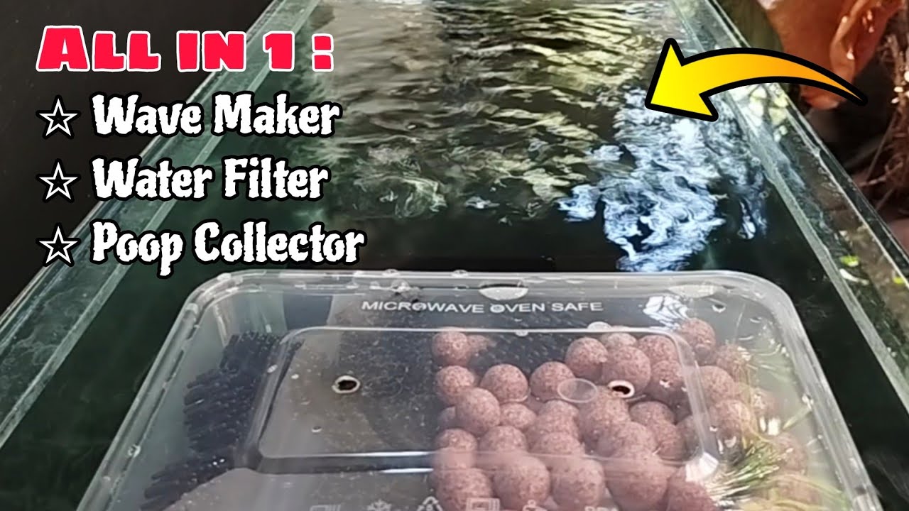 Aquarium wave maker DIY | Aquarium self siphon DIY | DIY fish tank filter