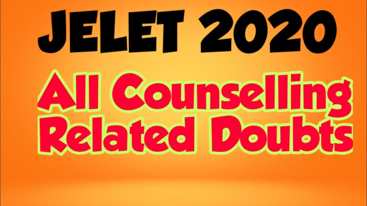 JELET Counselling full doubts | JELET 2020 | JELET 2020 Full doubts | wbjee JELET 2020 doubts