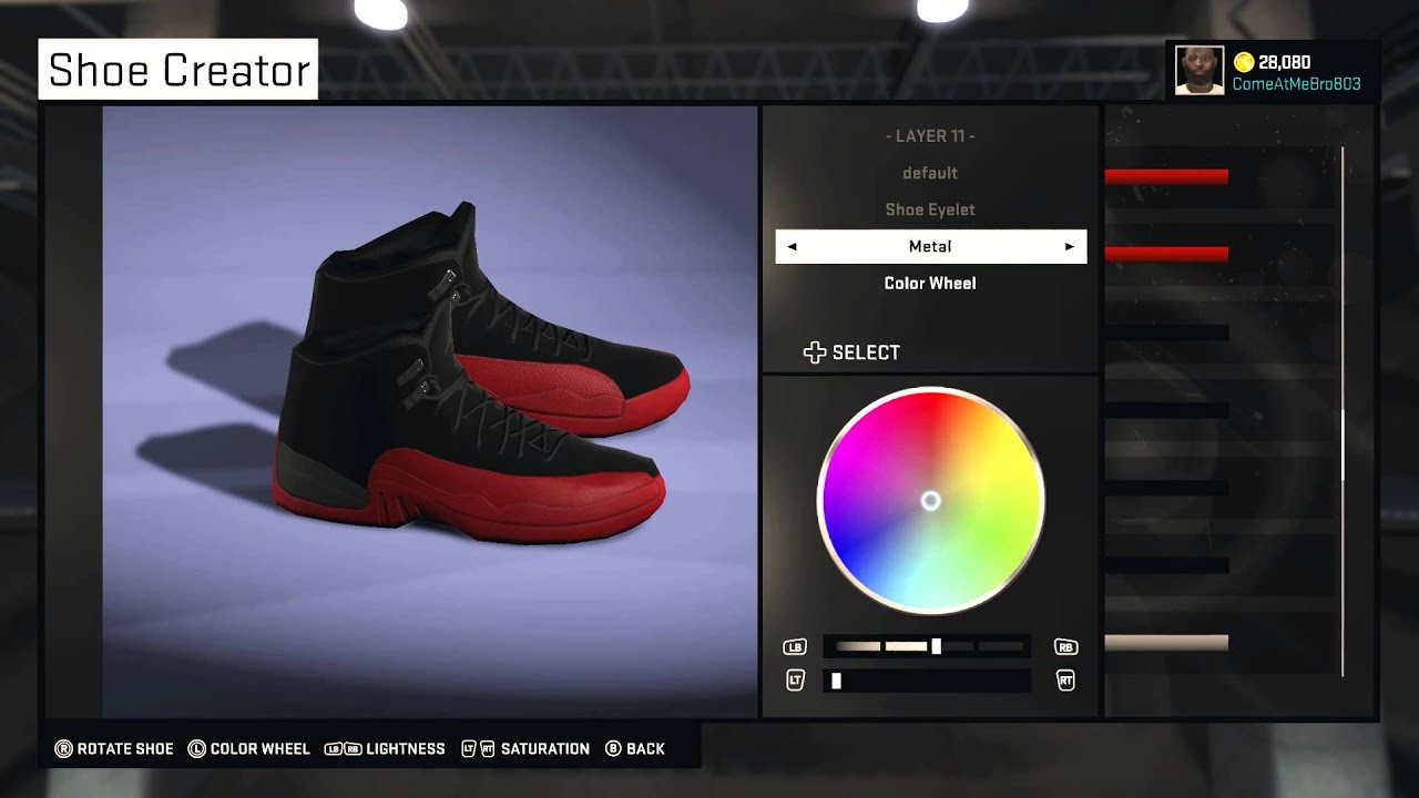 NBA 2K15 Shoe Creator | Jordan 12 Flu Game | Xbox One PS4