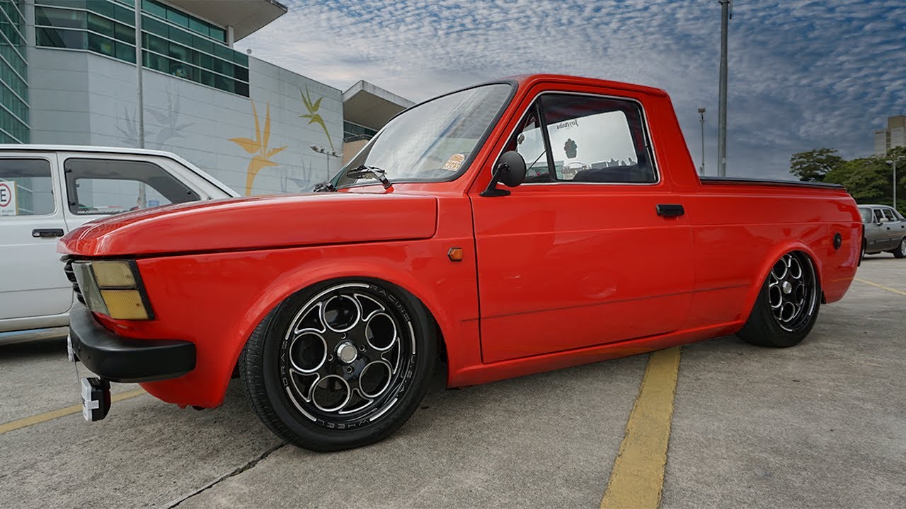 FIAT PICK-UP 1986  REBAIXADO COM RODAS WELD MAGNUM