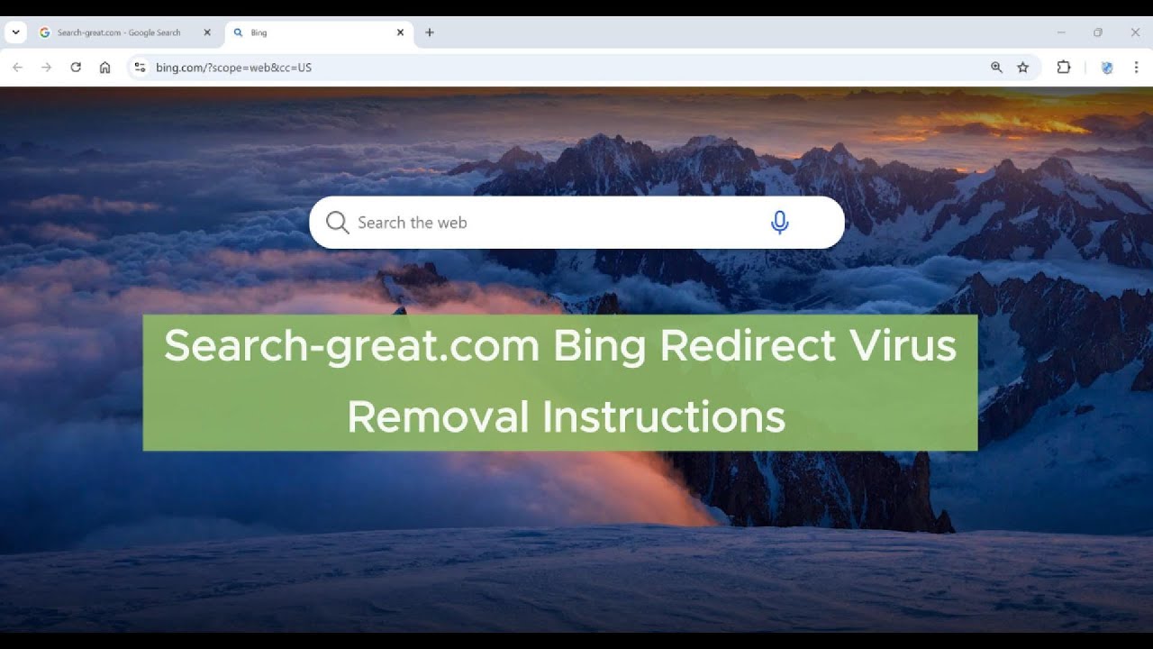 How to Remove Search-great.com Redirect Virus + Solve Search-great.com Bing redirect?