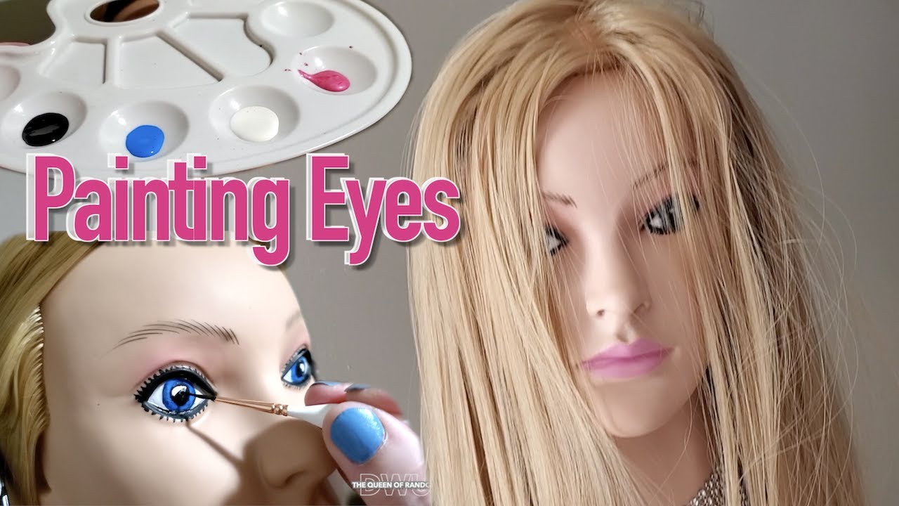 Painting New Eyes on Mannequin Head from Amazon
