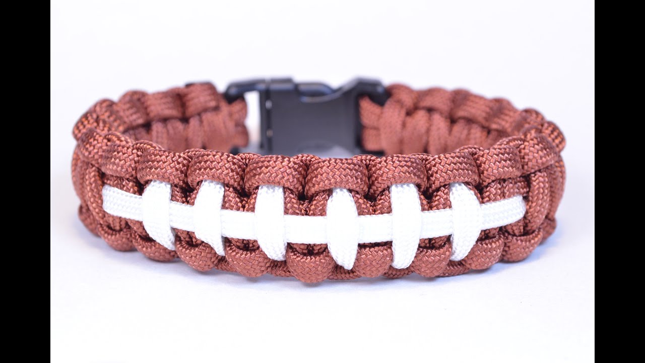 Make a Football Themed Paracord Survival Bracelet - BoredParacord