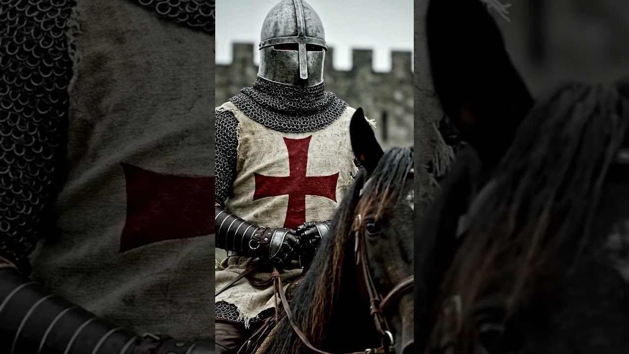 Solemn Templar Knight  #TemplarKnight #KnightOnHorseback #MedievalLegend #TemplarOrder #RealisticArt