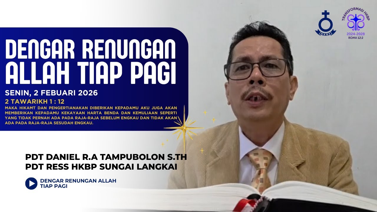Dengar Renungan Allah Tiap Pagi | Senin, 2 Febuari 2026