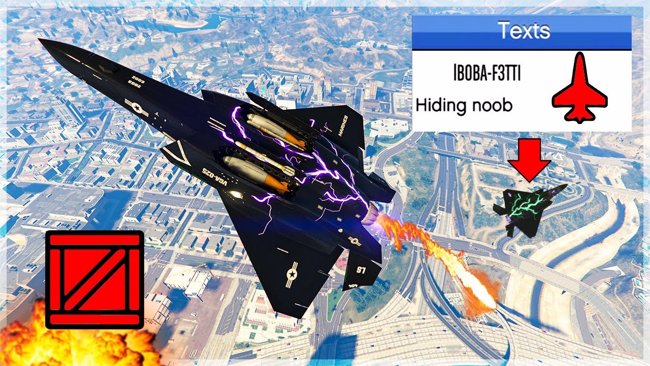 Stealth Raiju Trolling an ANGRY Cargo Griefer on GTA Online!!