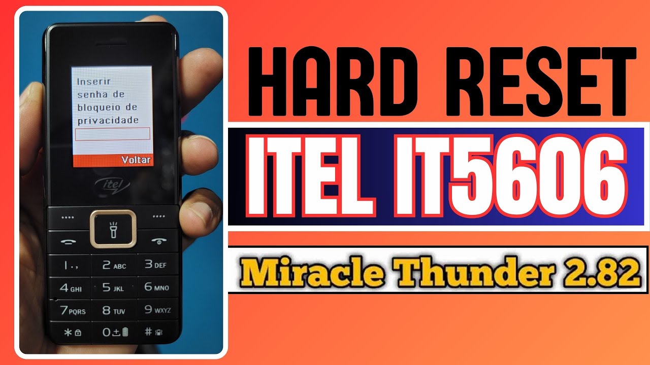 ✅️COMO TIRAR CODIGO ITEL IT5606 - HARD RESET ITEL IT5606 MIRACLE BOX✅️