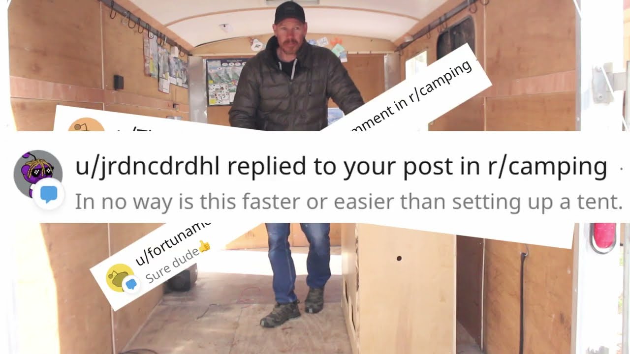 Setting up A Modular Cargo Trailer Camper in 10(ish) Minutes