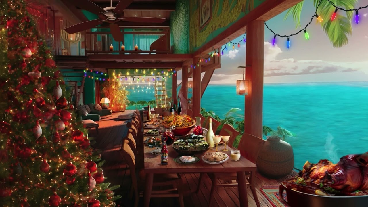 Las Navidades en PUERTO RICO. Elegant Ambient 1HR Loop SD HD 1080