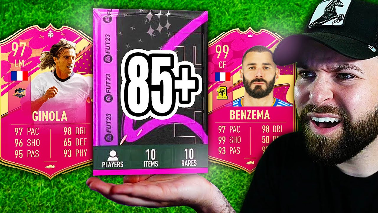 100x 85+ x 10 & 82+ x 100 PACKS FOR FUTTIES TEAM 5! 🧃 #FIFA23