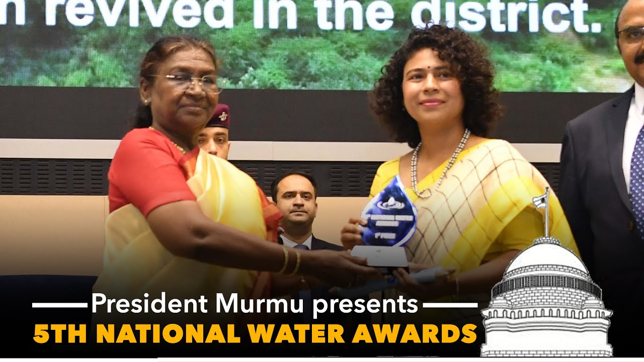 President Droupadi Murmu presents 5th National Water Awards in New Delhi