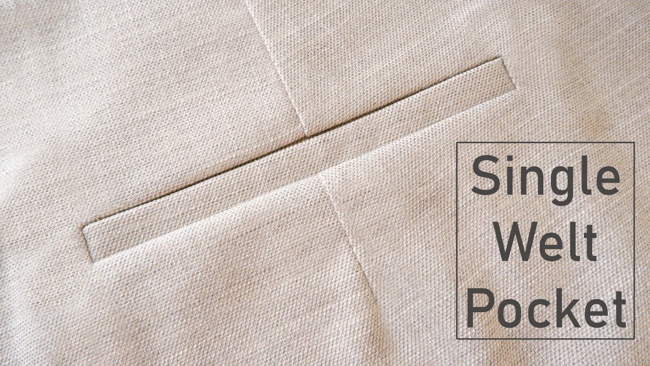 🧩How To Sew Single Welt Pocket Neatly Step By Step For Beginners | Sewing Technique | Thuy Sewing