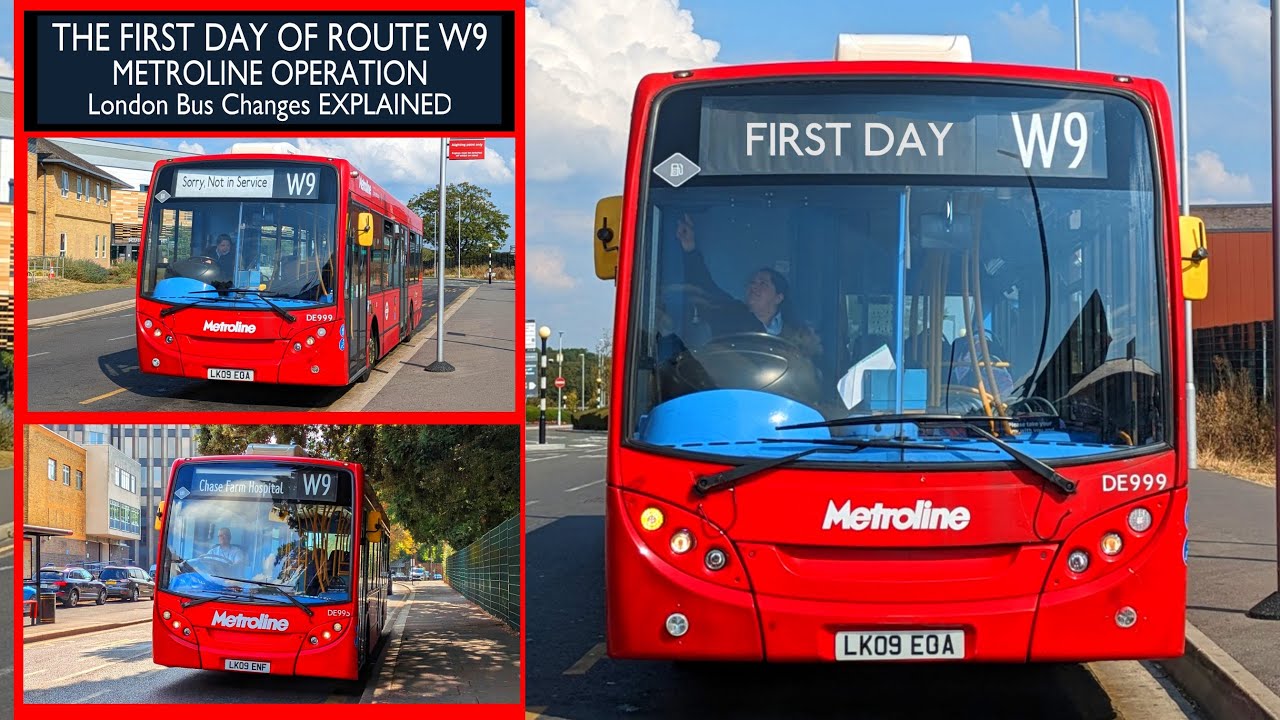 THE FIRST DAY OF ROUTE W9 METROLINE (London Bus Changes EXPLAINED) E200 Observations (Goodbye Solos)