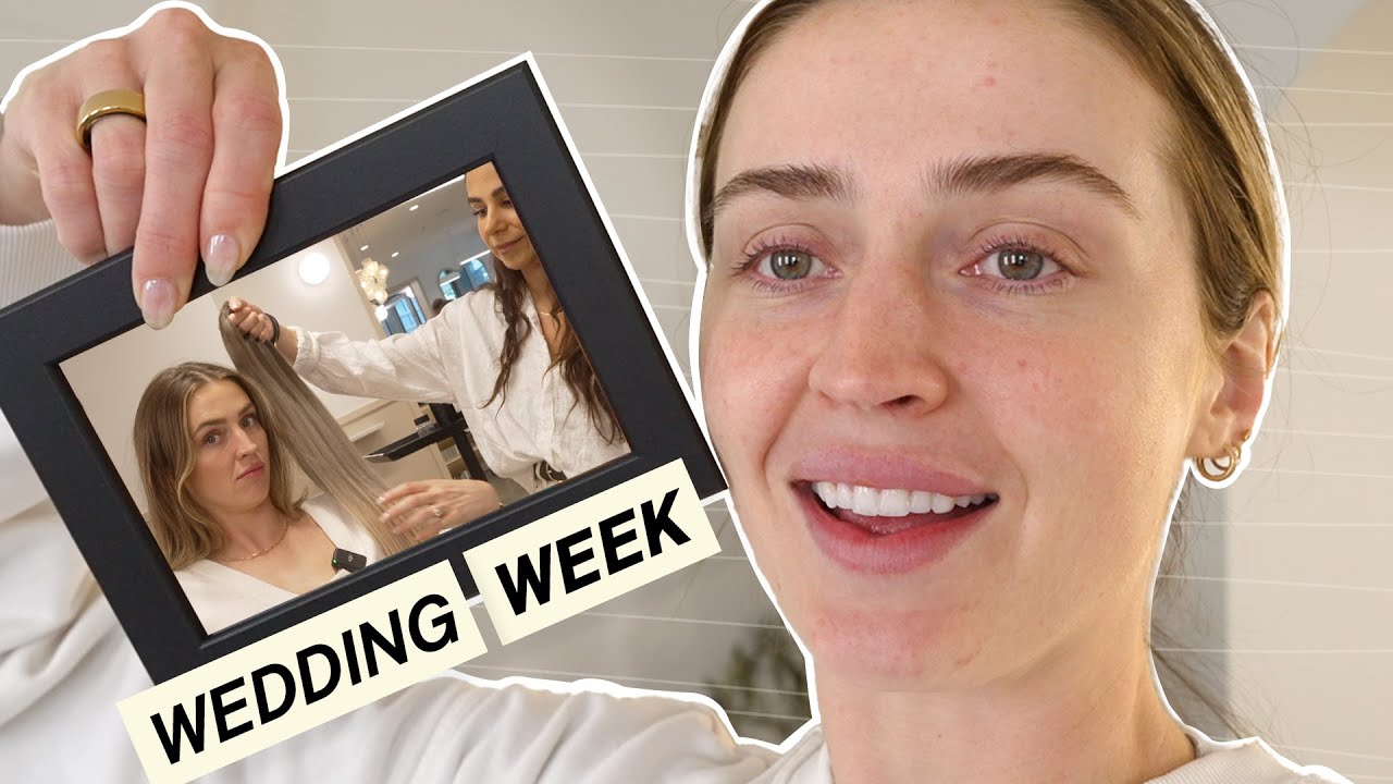 A week before the wedding 🔔 hair + nails + setup + more