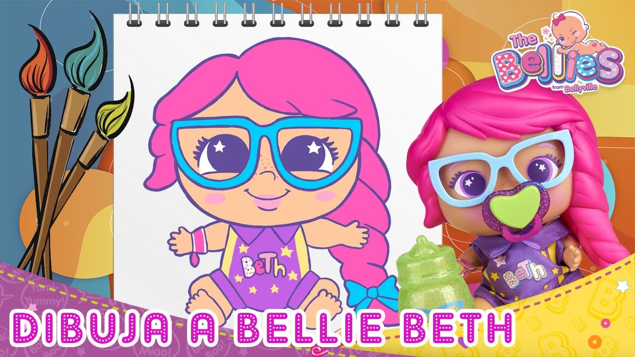 🎨 TUTORIAL l Cómo DIBUJAR a BELLIE BETH paso a paso 🤩 l The Bellies Babies
