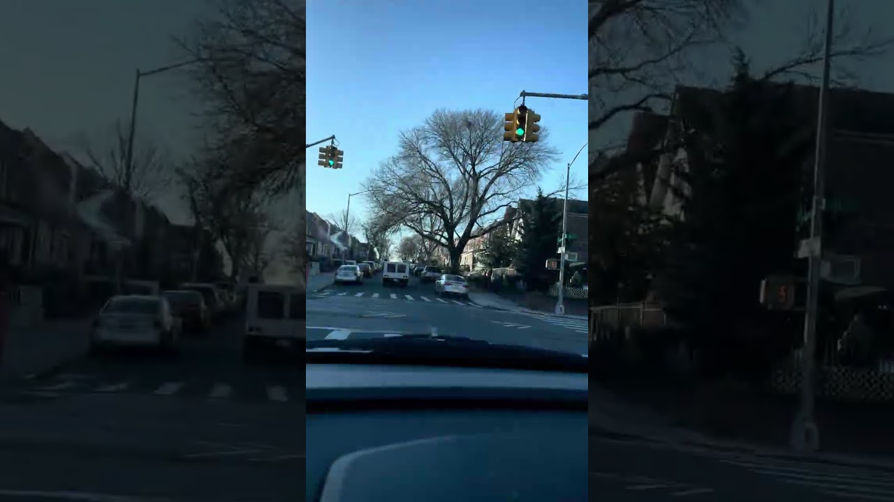 Nice autumn drive around Queens, NYC