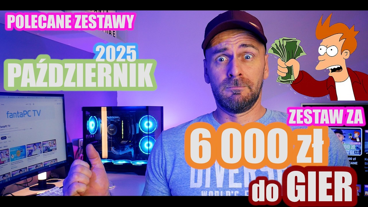 Komputer do GIER do 6000 zł Październik 2025 | POLECANE ZESTAWY KOMPUTEROWE