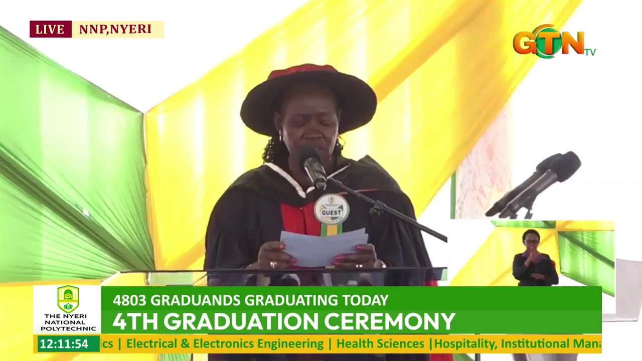 THE NYERI NATIONAL POLYTECHNIC 4TH GRADUATION CEREMONY