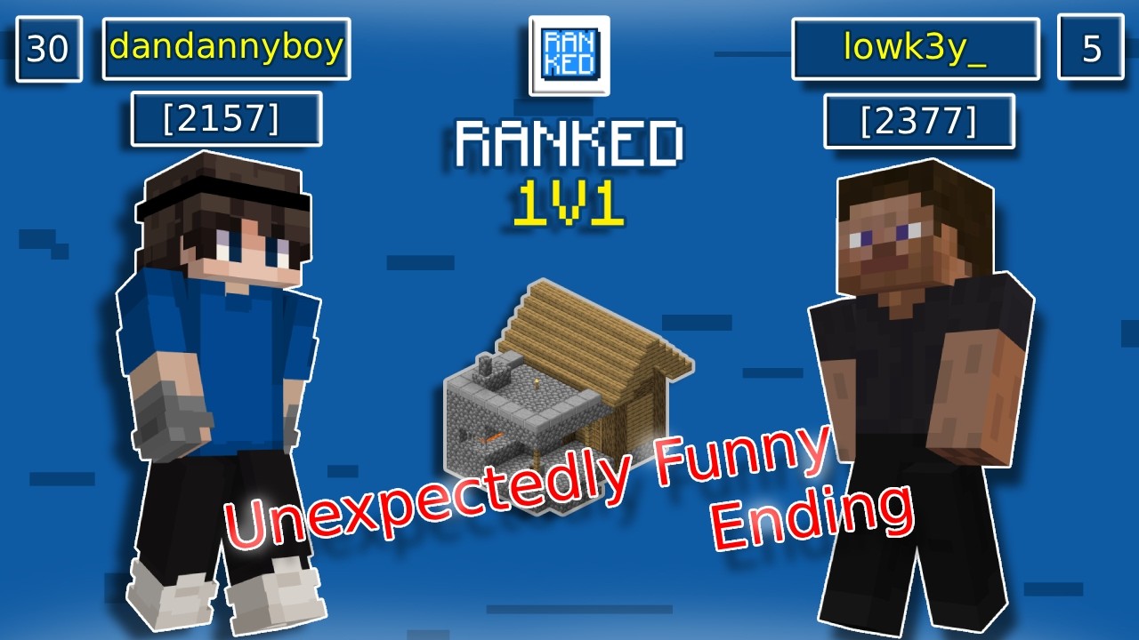 Lowk3y vs Dandannyboy MCSR Ranked Minecraft Speedrun