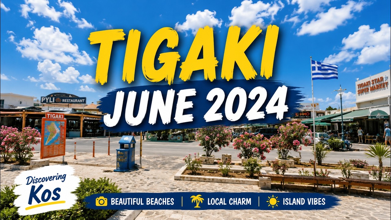 A Sunny June Stroll Through Tigaki: Exploring in the Heat