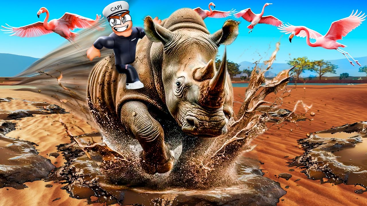 SAVANNAH LIFE of a RHINO in ROBLOX