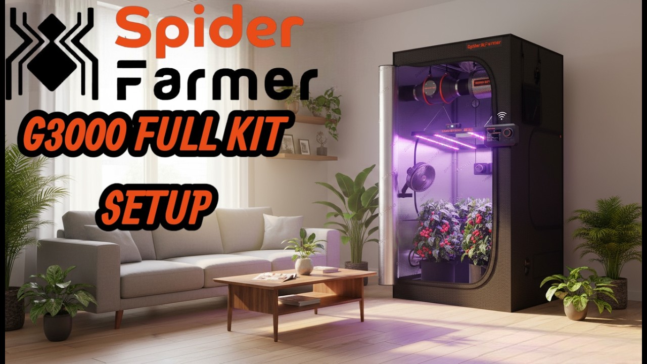 Распаковка полного комплекта гроубокса Spider Farmer G3000 | Умный контроллер