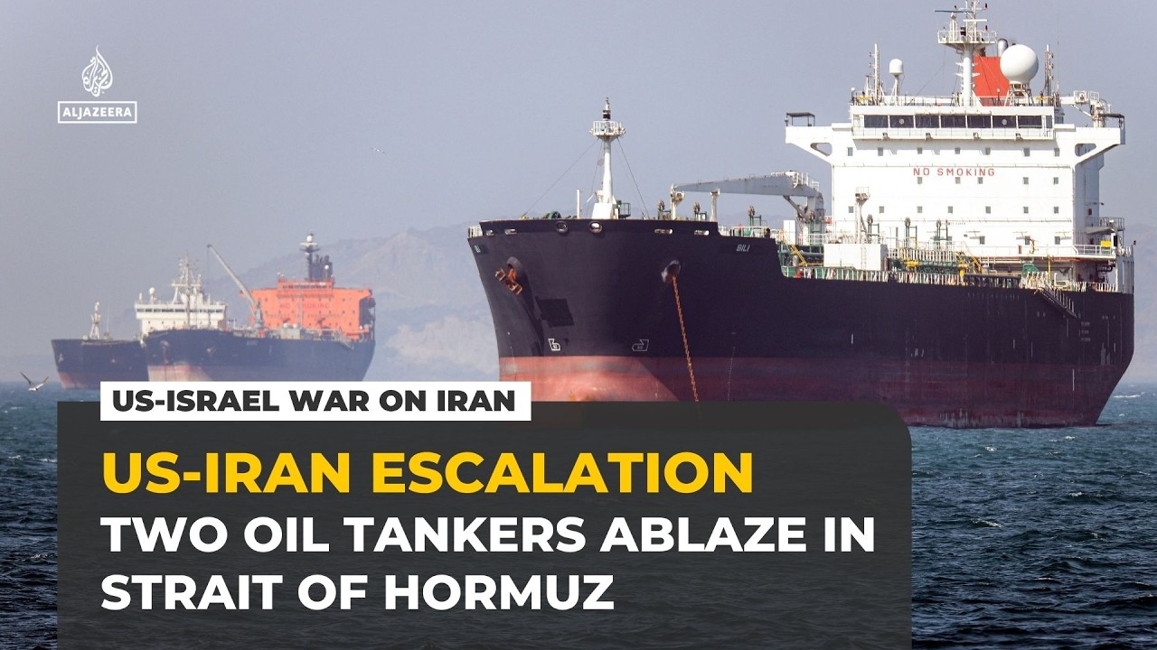 IRGC reports &lsquo;massive fires&rsquo; on two oil tankers in Strait of Hormuz