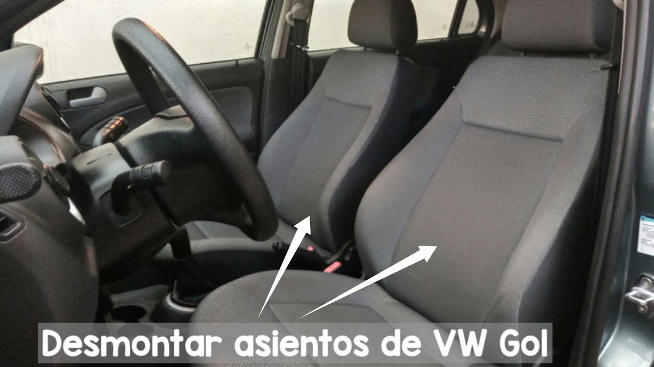 Desmontar ò quitar asientos (butacas) de un VW Gol