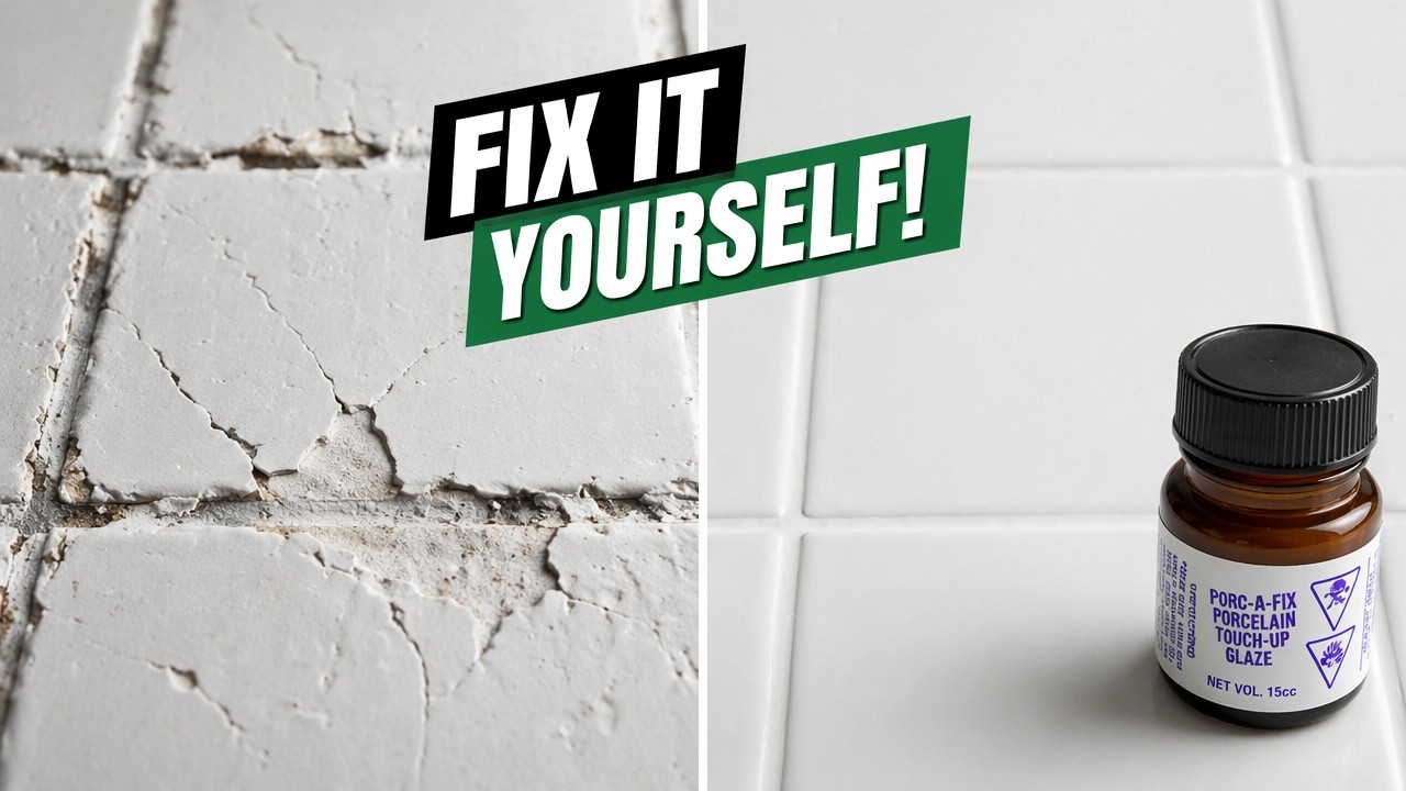 Fix Porcelain or Enamel with Porc-A-Fix Touch-Up Glaze