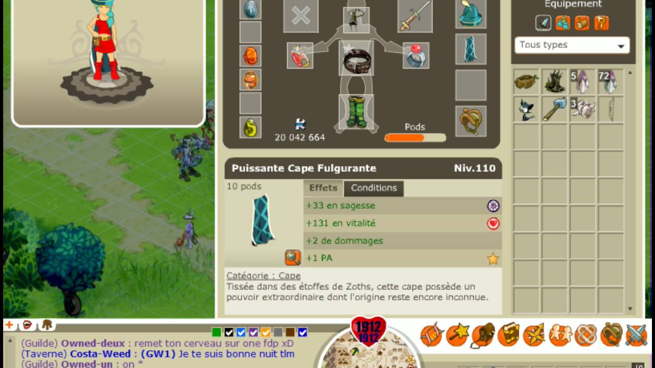 LE MEILLEUR STUFF FECA AUX LEVEL 113 DOFUS 1.29