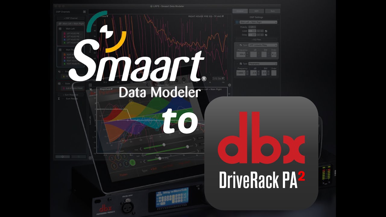 Smaart Data Modeler to dbx DriveRack PA2