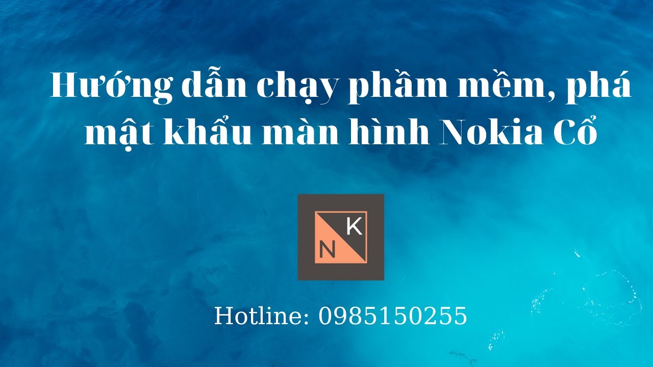 Hướng dẫn chạy phần mềm, phá mật khẩu Nokia cổ. Nokia E72, E5, E71, 2730, 515, 8600.