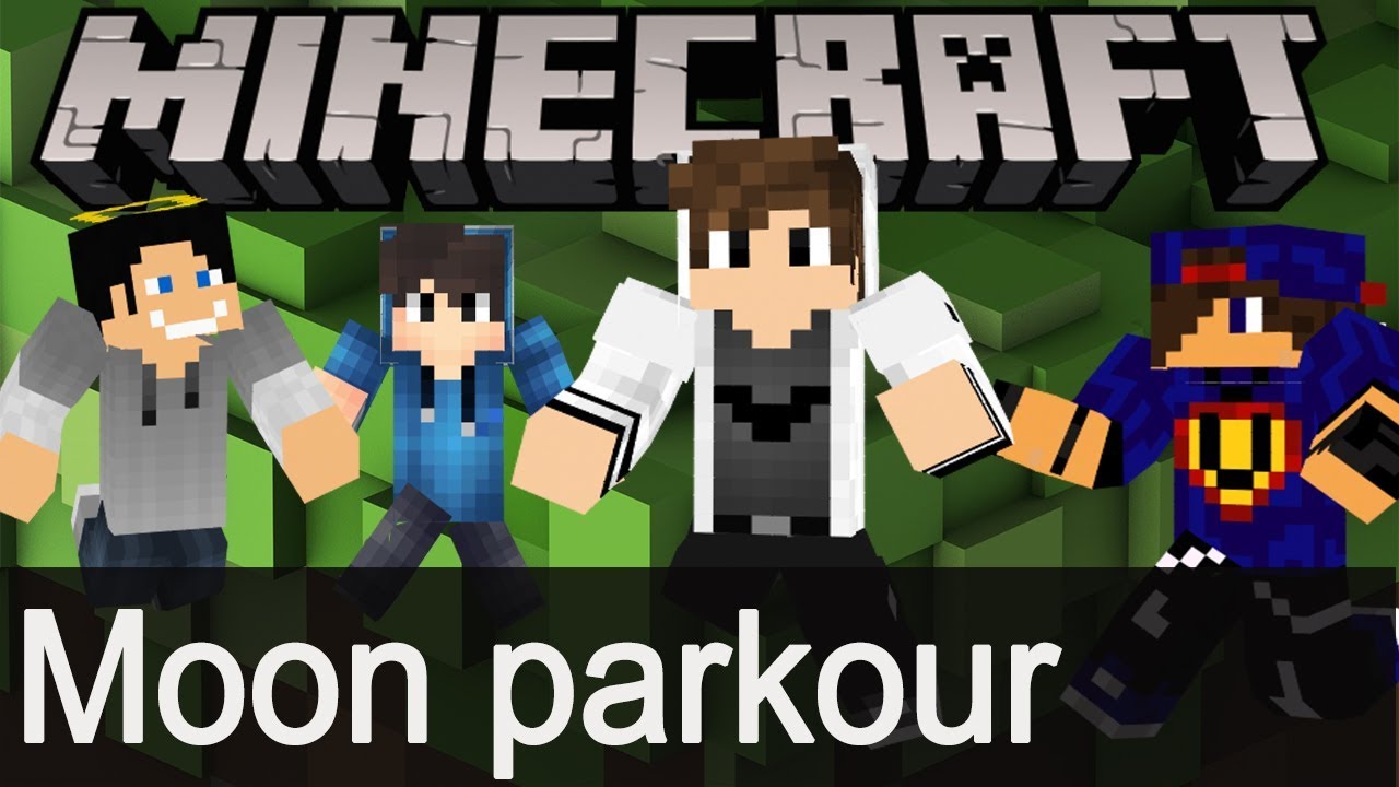 Minecraft: Moon parkour #04 w/ Undecided / GamerSpace / Happy