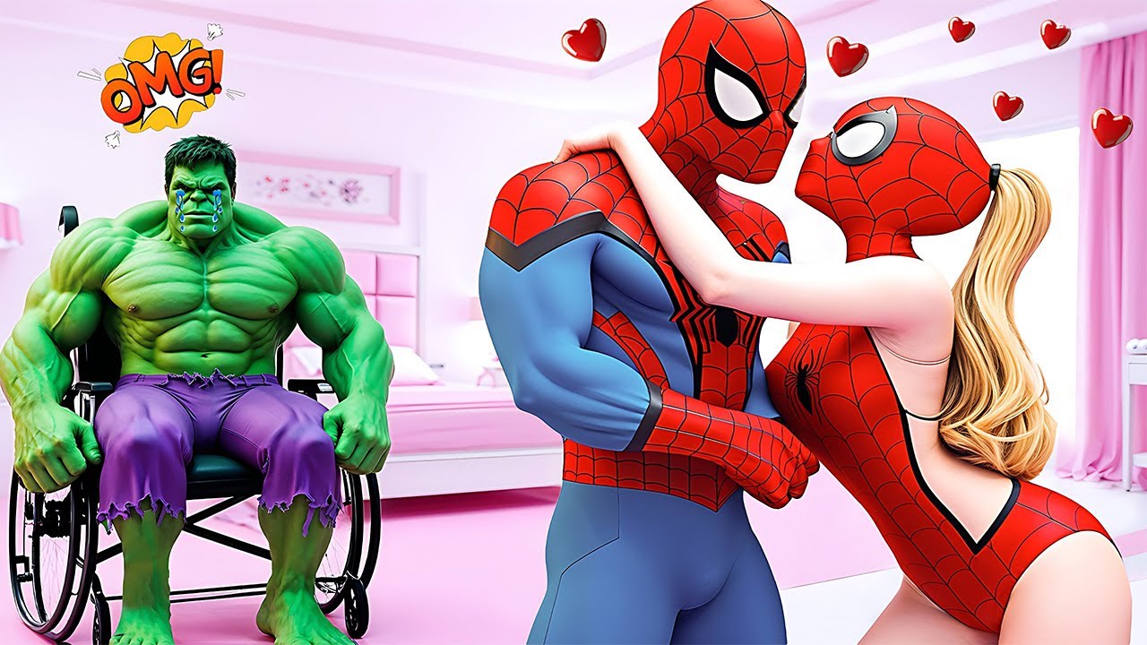 Hulk x Spider Man Love in Granny Hopital | Funny Horror Animation