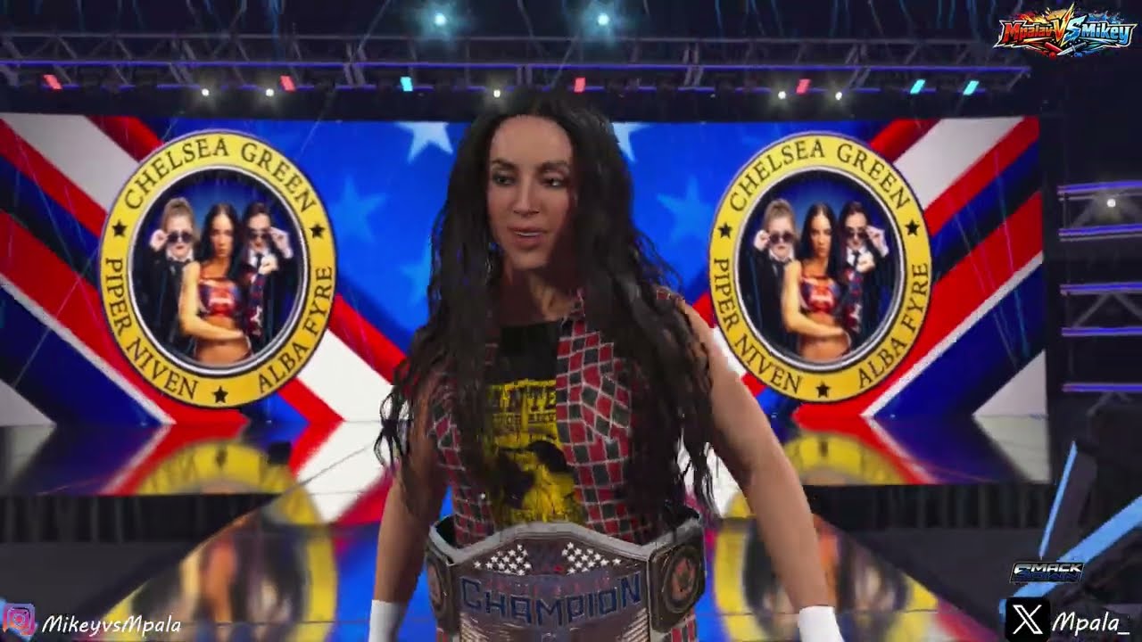 WWE 2K26 - Челси Грин против Никки Кросс - Матч за титул чемпионки США среди женщин