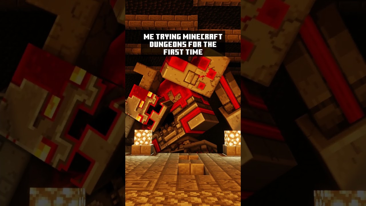 When play Minecraft Dungeons for THE FIRST TIME... #shorts