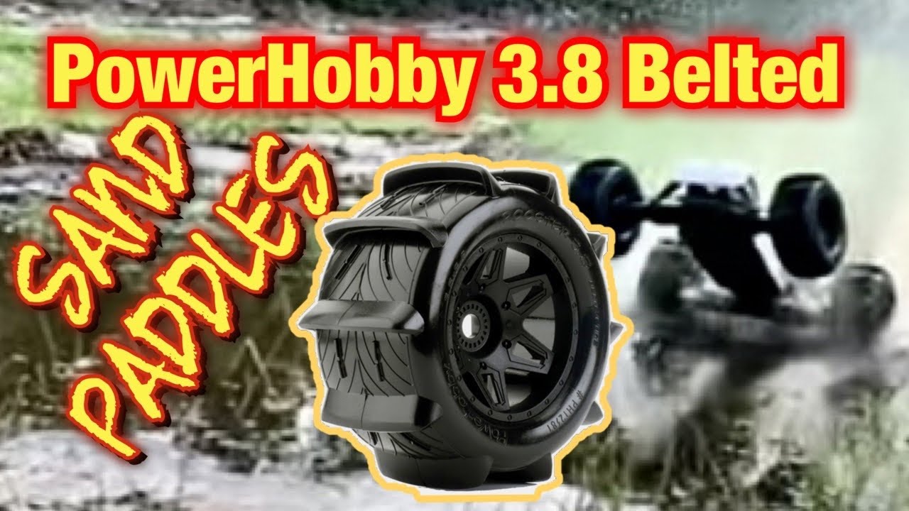POWERHOBBY 3.8 BELTED SAND PADDLES on the TEKNO!!