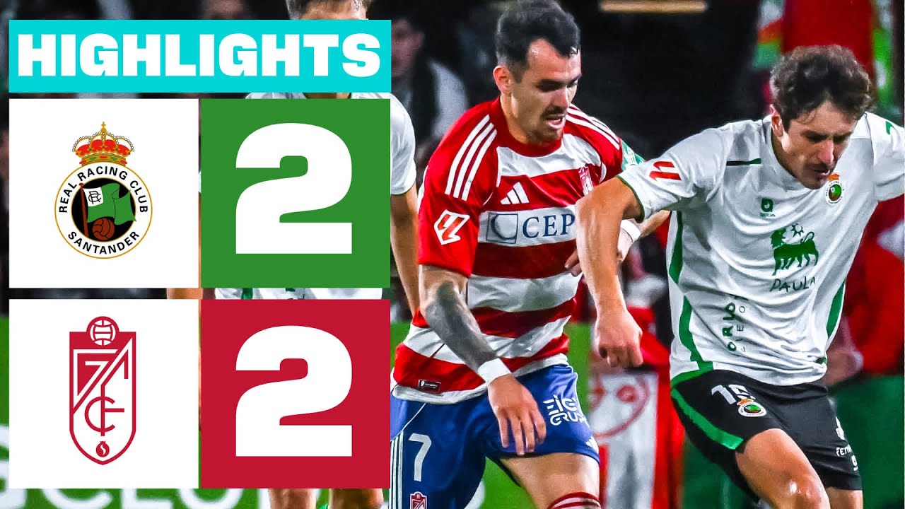 R. RACING CLUB 2 - 2 GRANADA CF | RESUMEN LALIGA HYPERMOTION