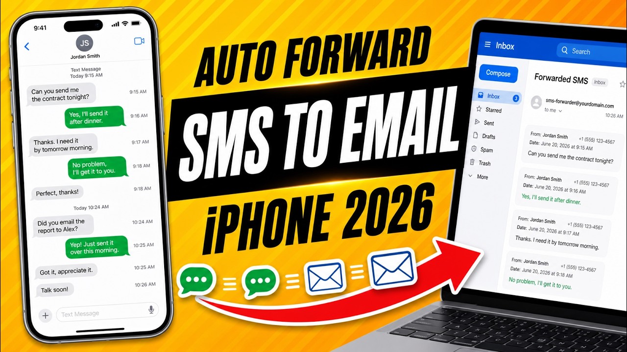 Как автоматически пересылать текстовые сообщения SMS на электронную почту на iPhone (2025)