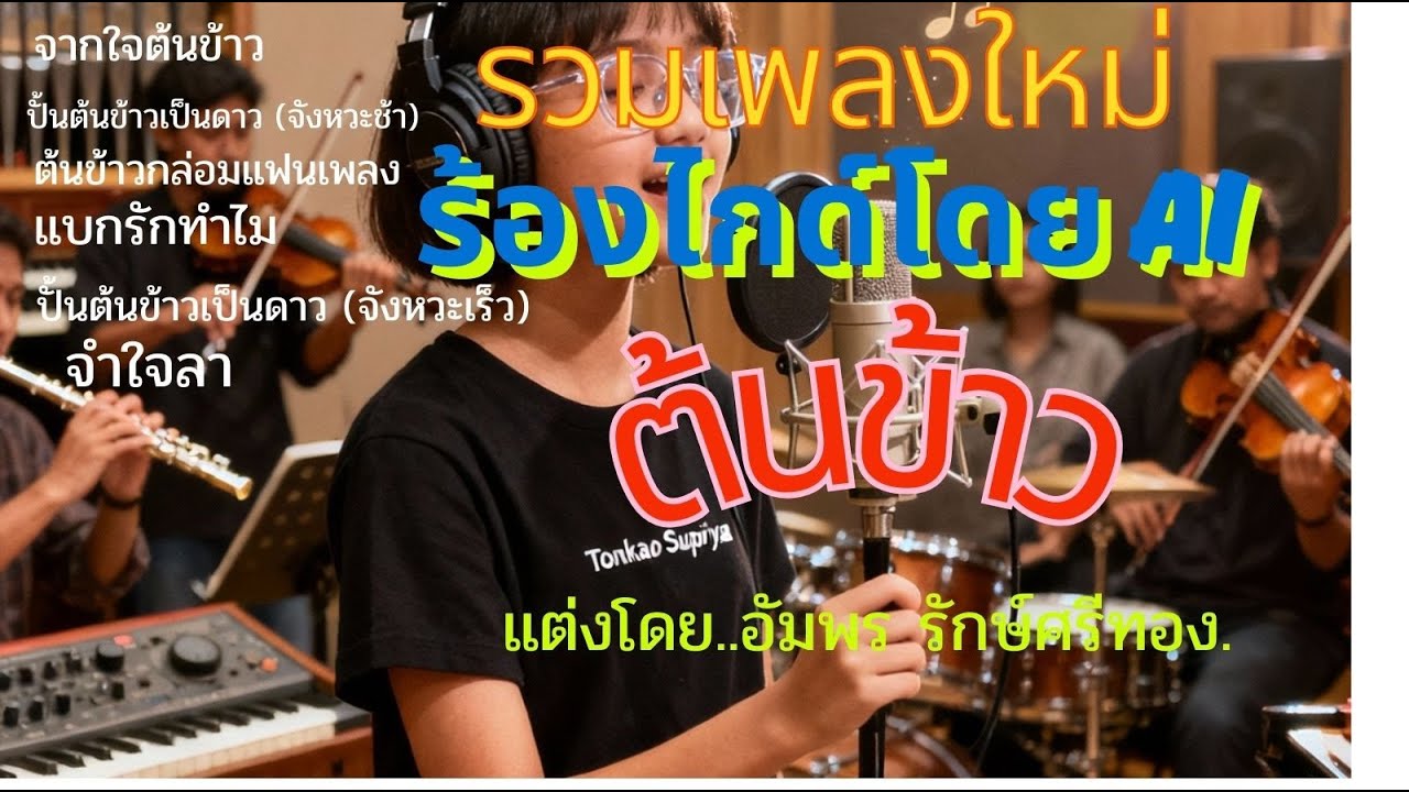 รวมเพลงใหม่ [เสียงร้องไกด์โดย AI] #ต้นข้าวสุปรียา #เพลงใหม่ #ดวลเพลงชิงทุน