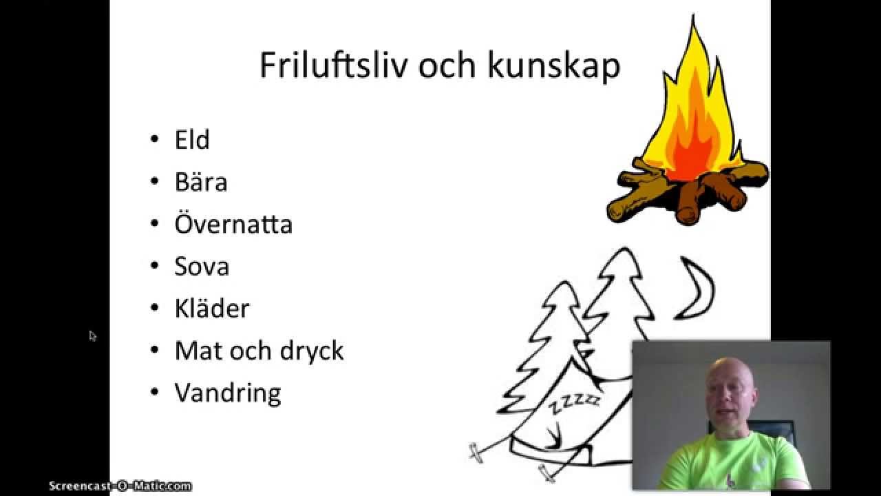 Föreläsning   Friluftsliv